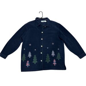 🎄Vintage Capacity Knit Christmas‎ Cardigan Women’s Size Small - EUC ❄️
